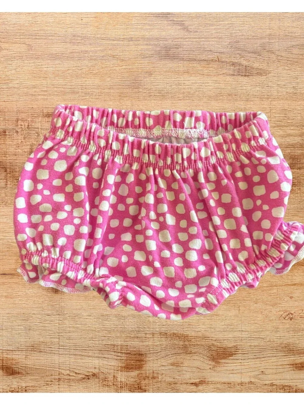Cat & Jack Pink Spotted Newborn Baby Bloomers Shorts